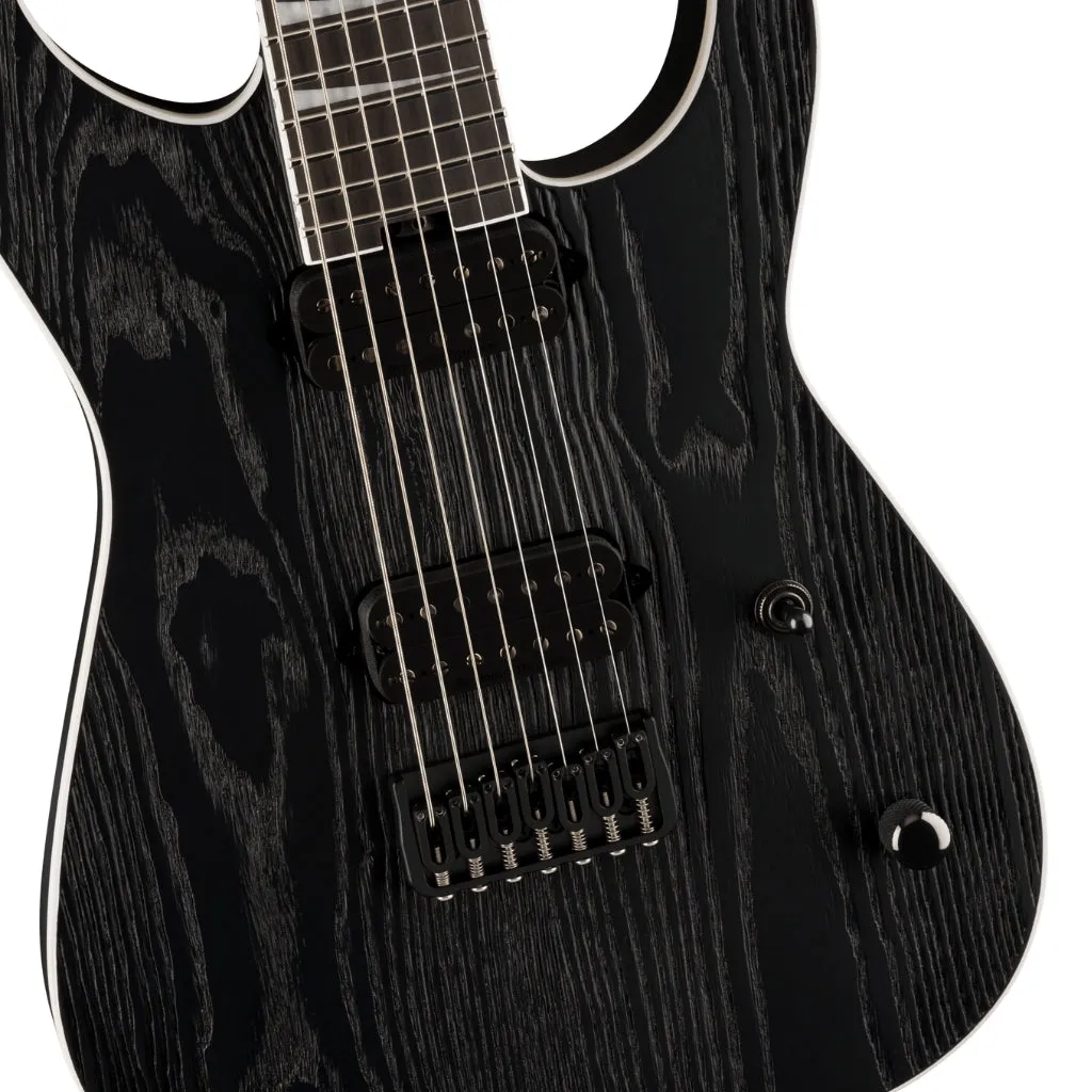Jackson Pro Series Signature Jeff Loomis Soloist SL7 HT with Ebony Fingerboard - Black Ash