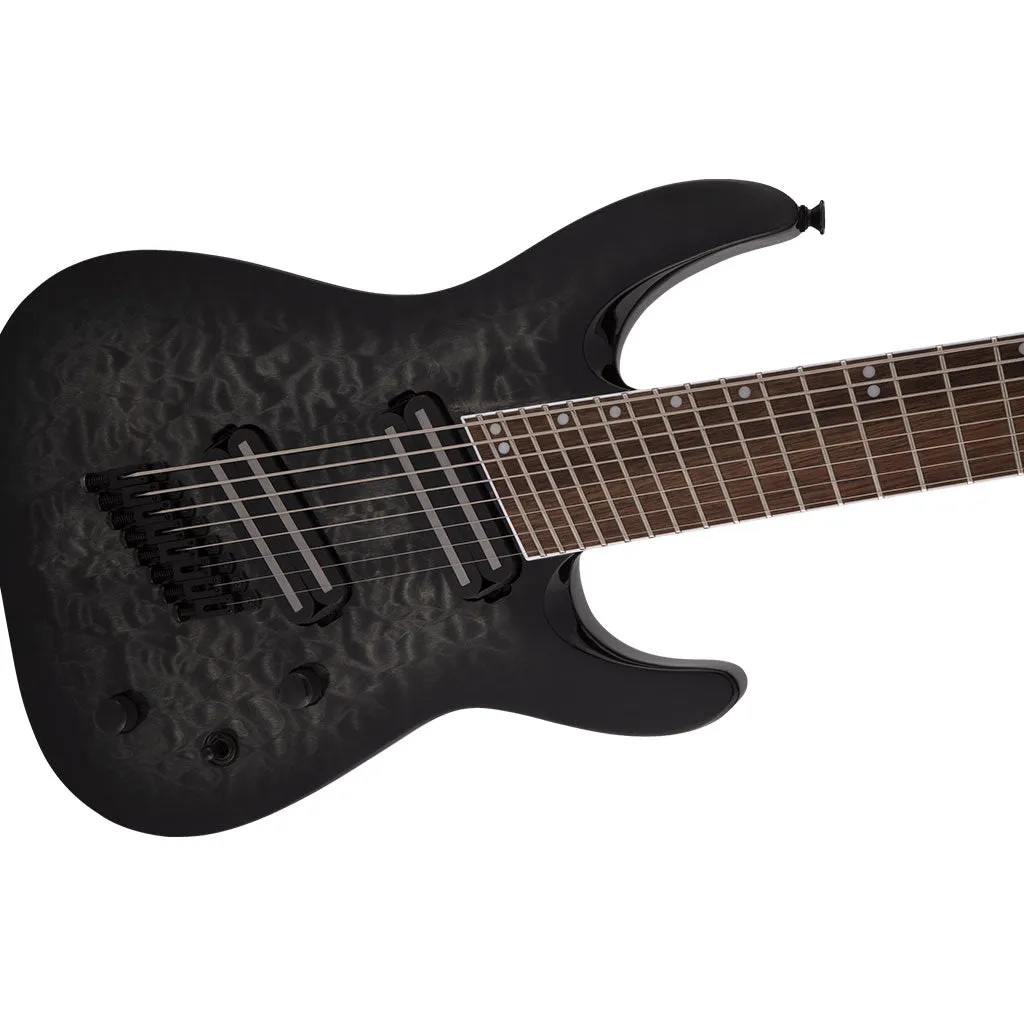Jackson SLATXF8 Multiscale 8 String  - Transparent Black Burst | Electric Guitars | 2919904585