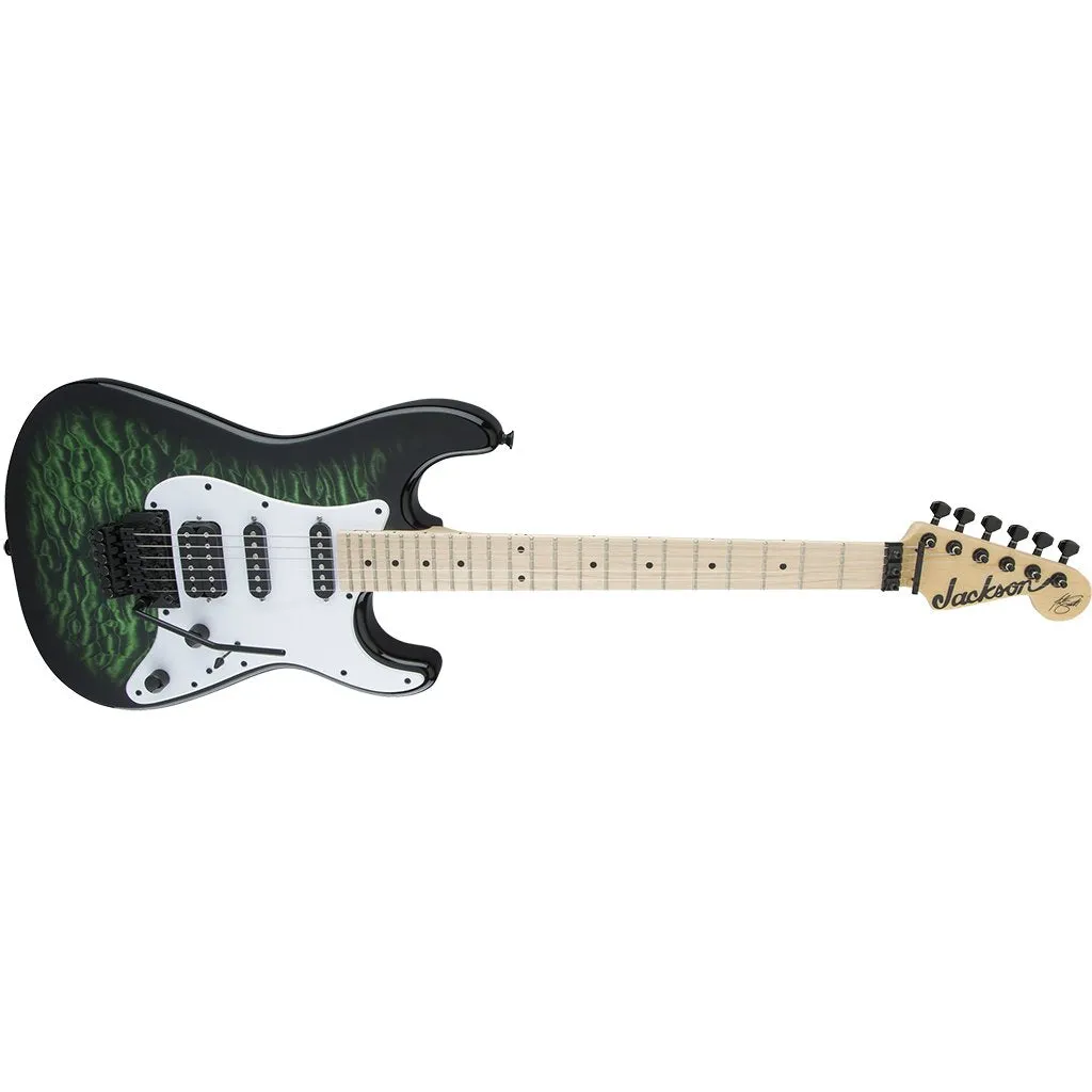 Jackson X Series Adrian Smith SDXQ - Transparent Green - Maple Fretboard | Electric Guitars | 2913052587