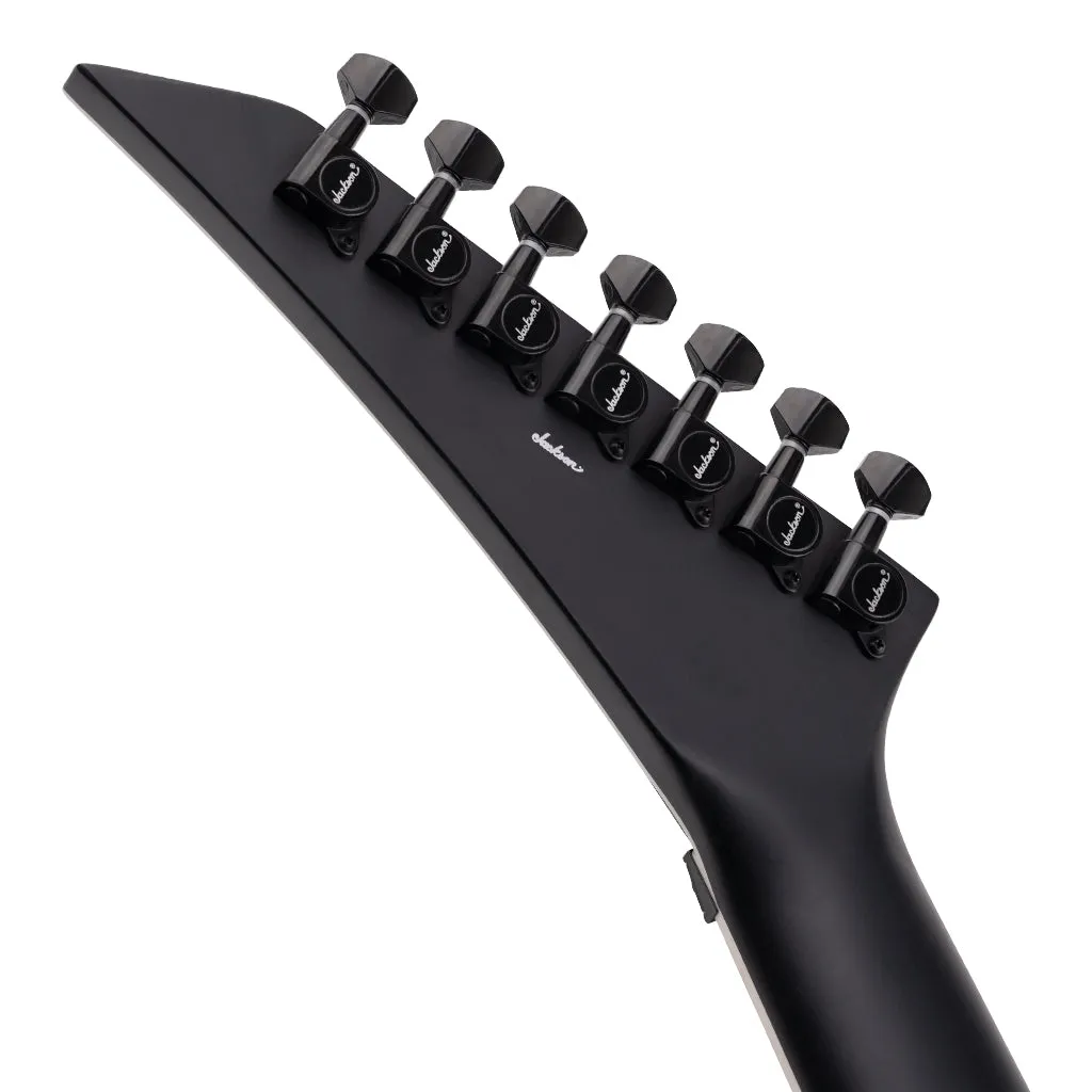Jackson X Series King V KVX-MG7, Laurel Fingerboard, Satin Black with Primer Gray Bevels | Electric Guitars | 2916417568