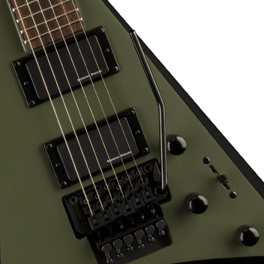 Jackson X Series Rhoads RRX24, Laurel Fingerboard, Matte Army Drab with Black Bevels | Electric Guitars | 2913636520