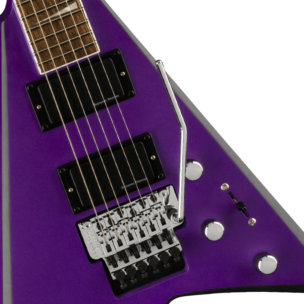 Jackson X Series Rhoads RRX24, Laurel Fingerboard, Purple Metallic with Black Bevels