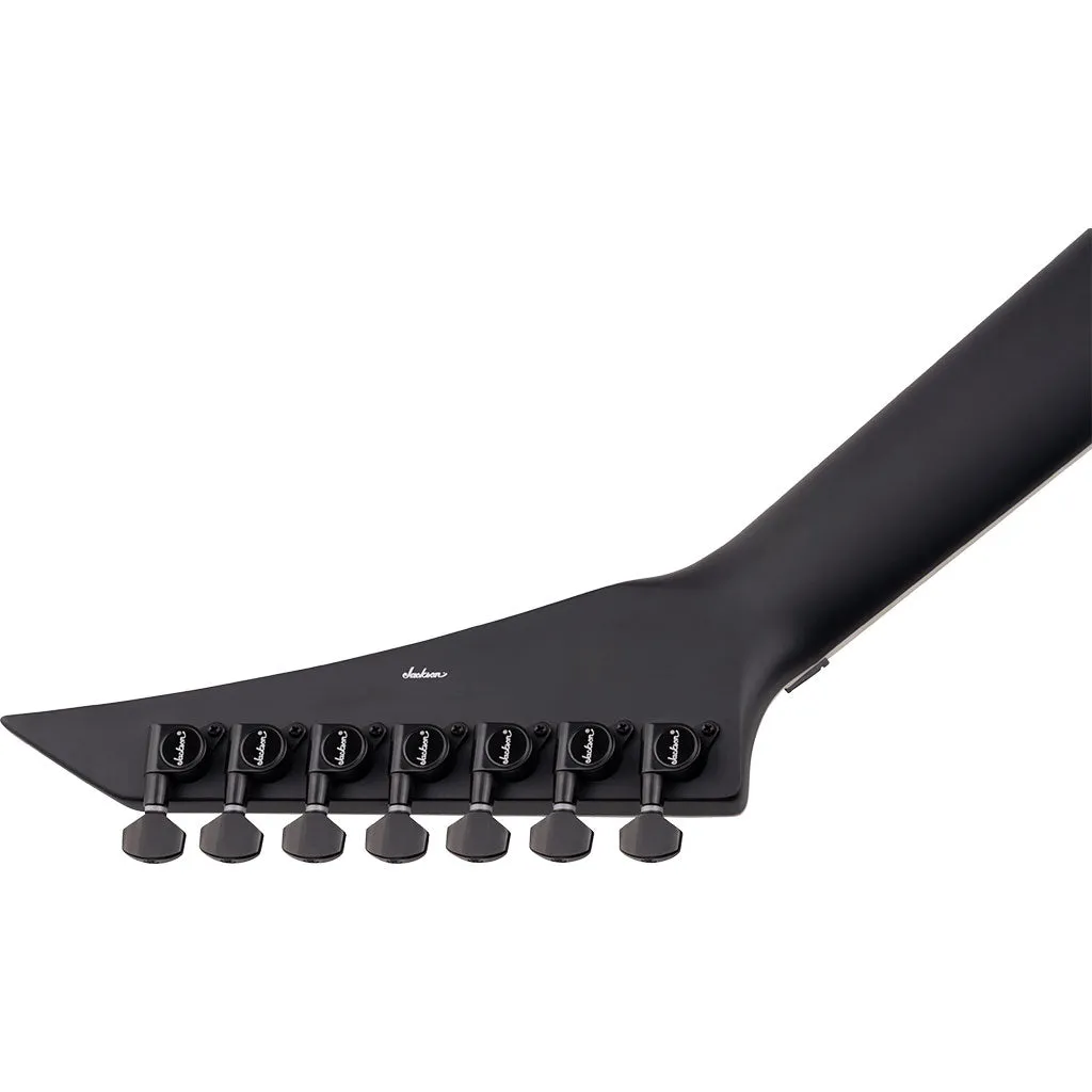 Jackson -  X Series Rhoads RRX24-MG7, Laurel Fingerboard, Satin Black with Primer Gray Bevels | Electric Guitars | 2916787568