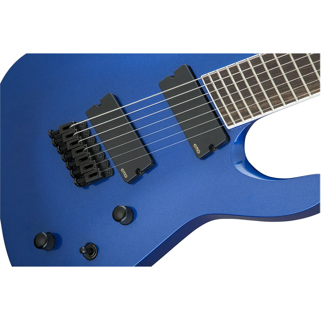 Jackson X Series Soloist Arch Top SLAT7 Multi-Scale - Laurel Fingerboard - Metallic Blue | Electric Guitars | 2916868527