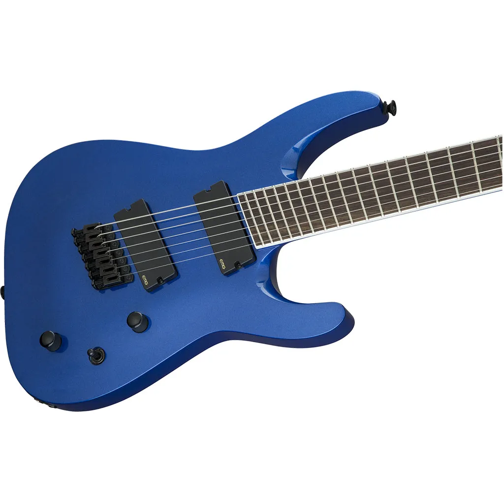 Jackson X Series Soloist Arch Top SLAT7 Multi-Scale - Laurel Fingerboard - Metallic Blue | Electric Guitars | 2916868527