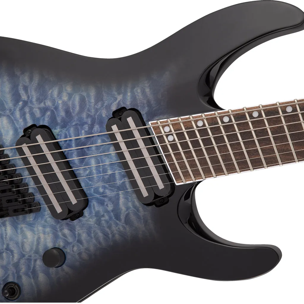 Jackson X Series Soloist Arch Top SLATX7Q MS In Transparent Blue Burst | Electric Guitars | 2919914586