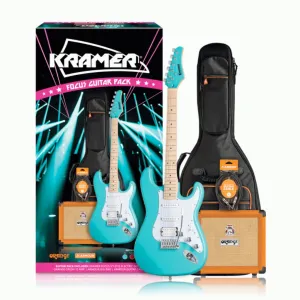 Kramer Focus VT211S Guitar Pack w/ Crush & Accessories - Teal
