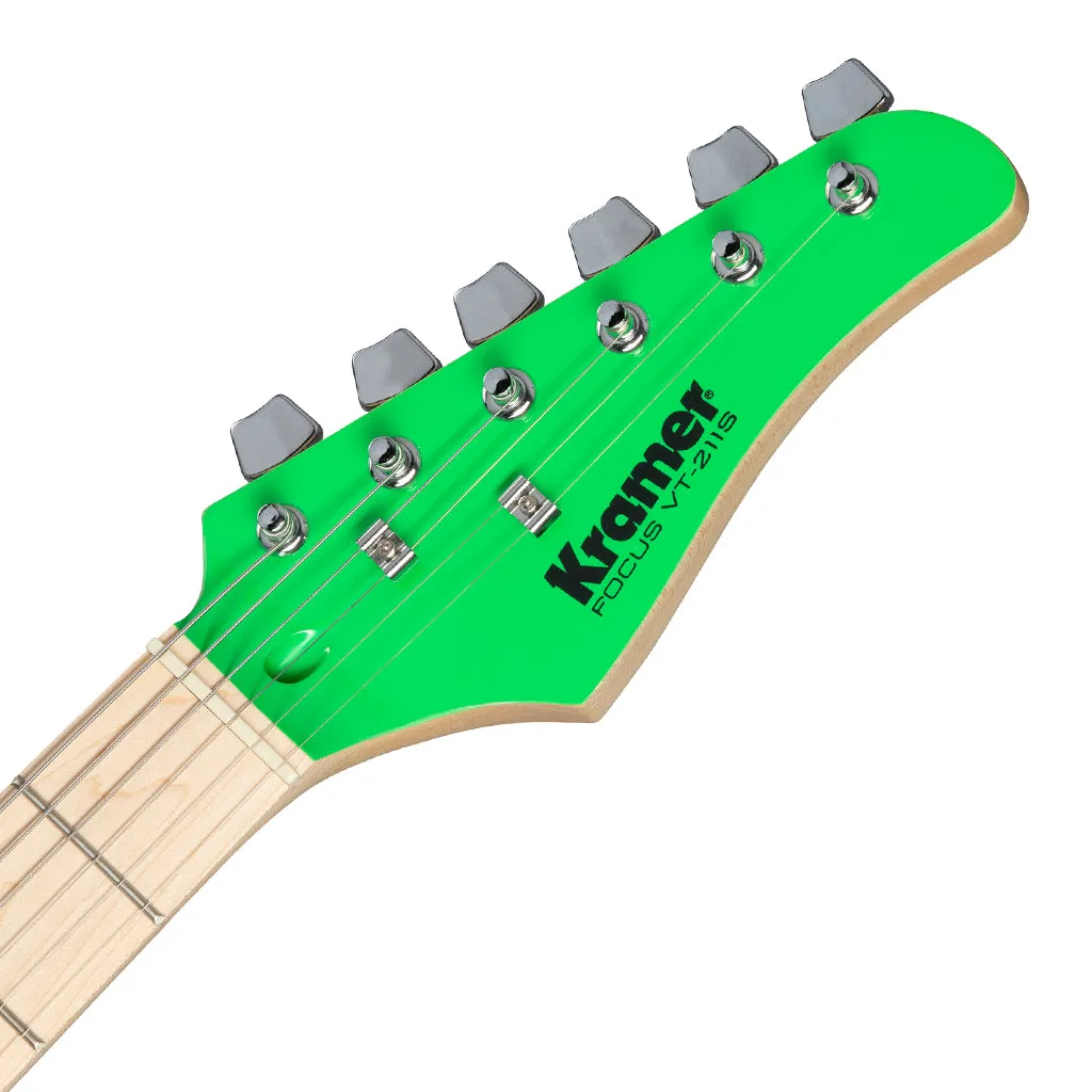 Kramer Focus VT211S Neon Green with Orange Crush Bundle