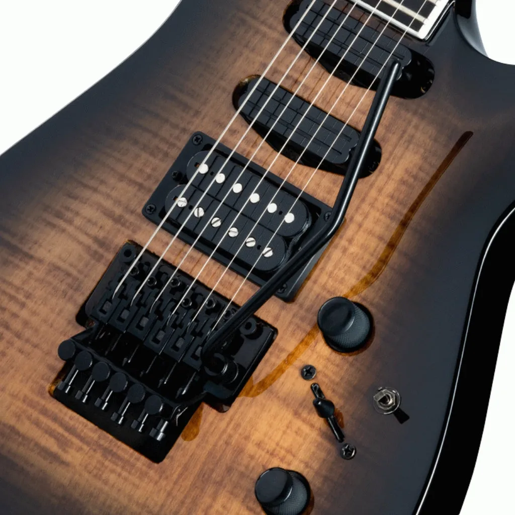 Kramer SM-1 Figured Electric Guitar - Black Denim Perimeter