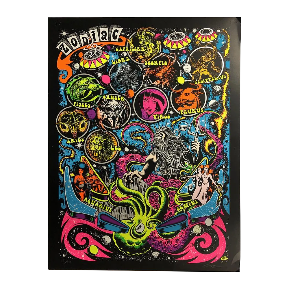 Limited Edition "Zodiac" Poster by Dirty Donny