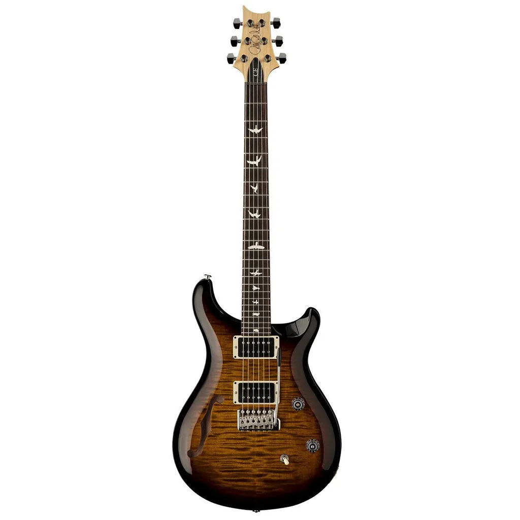 PRS CE24 Semi Hollow Electric Guitar - Black Amber