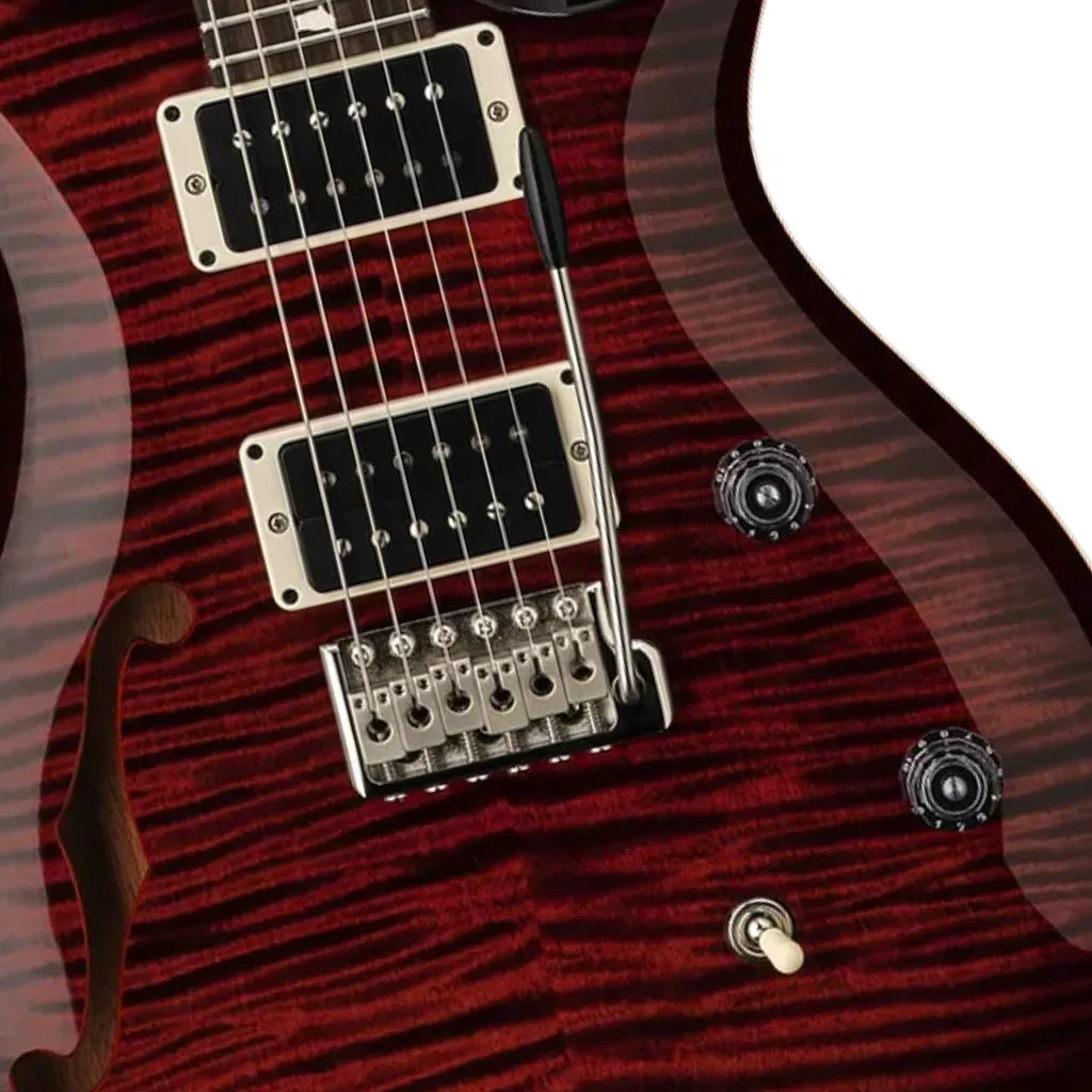 PRS CE24 Semi Hollow Electric Guitar - Fire Red