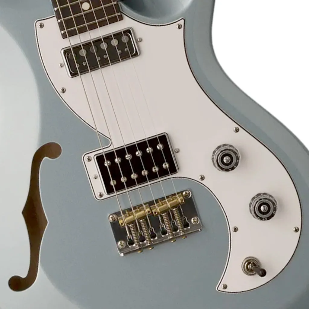 PRS S2 Vela Semi-Hollow - Frost Blue Metallic - Dot Inlay