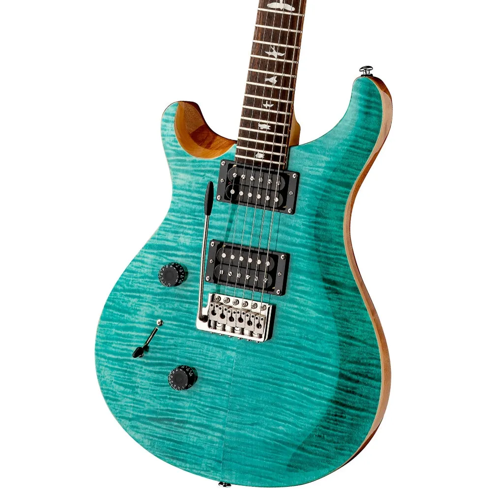 PRS SE Custom 24 Lefty Electric Guitar - Turquoise
