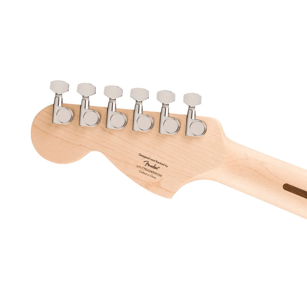 Squier Affinity Series Stratocaster Junior HSS Laurel Fingerboard with White Pickguard - 3 Colour Sunburst