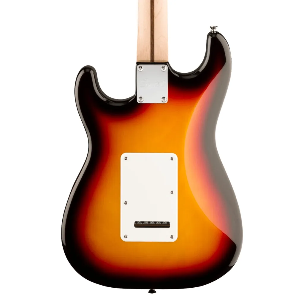 Squier Affinity Series Stratocaster Junior HSS Laurel Fingerboard with White Pickguard - 3 Colour Sunburst