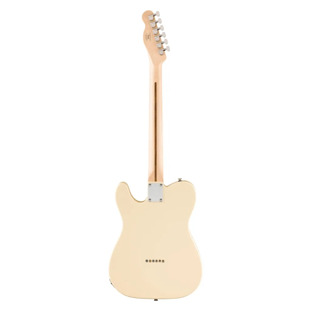 Squier Affinity Series Telecaster Thinline Laurel Fingerboard with Black Pickguard - Olympic White