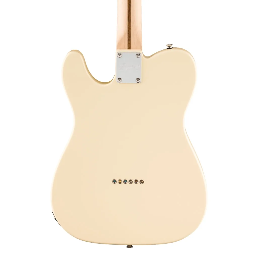 Squier Affinity Series Telecaster Thinline Laurel Fingerboard with Black Pickguard - Olympic White
