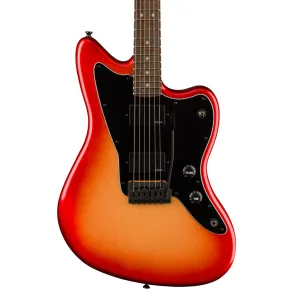 Squier Contemporary Active Jazzmaster HH, Laurel Fingerboard, Black Pickguard, Sunset Metallic