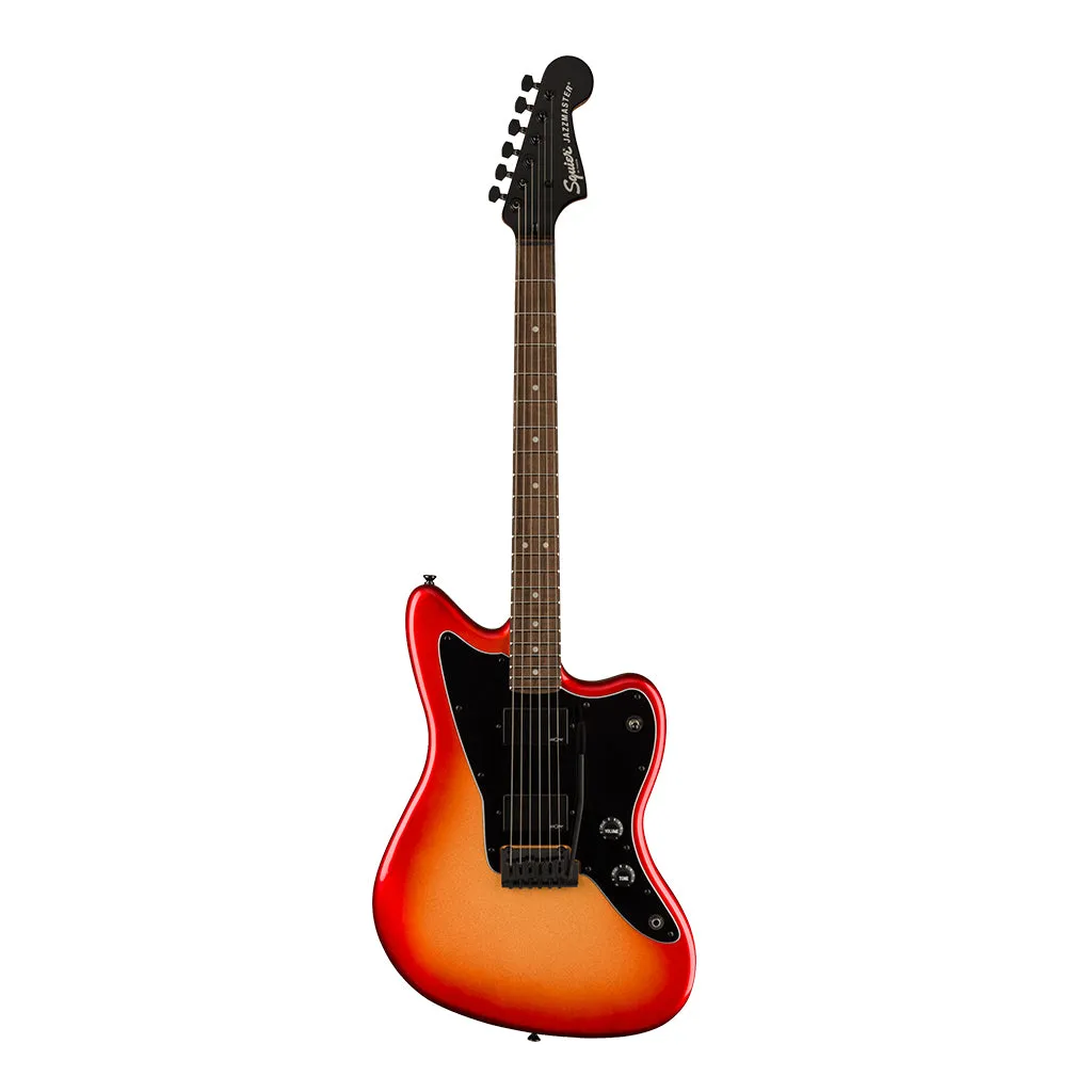 Squier Contemporary Active Jazzmaster HH, Laurel Fingerboard, Black Pickguard, Sunset Metallic