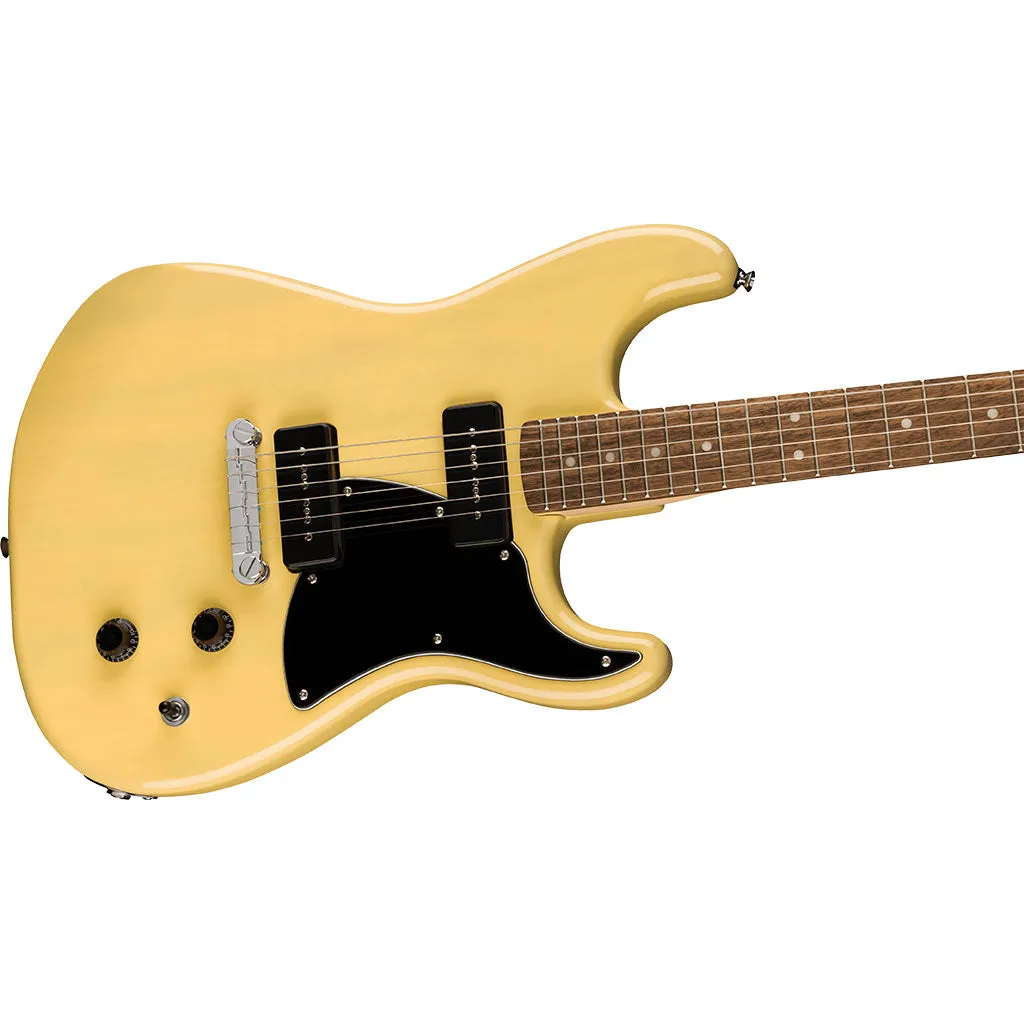Squier Paranormal Strat-O-Sonic, Laurel Fingerboard, Black Pickguard, Vintage Blonde