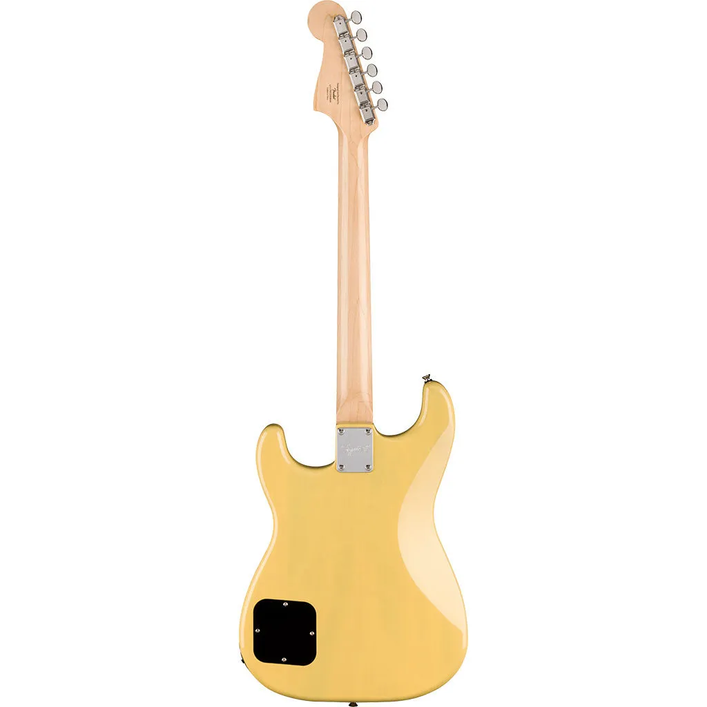 Squier Paranormal Strat-O-Sonic, Laurel Fingerboard, Black Pickguard, Vintage Blonde