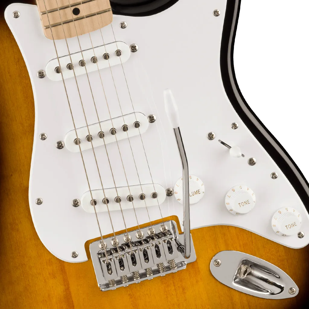 Squier Sonic Stratocaster Pack in Black in 2 Colour Sunburst