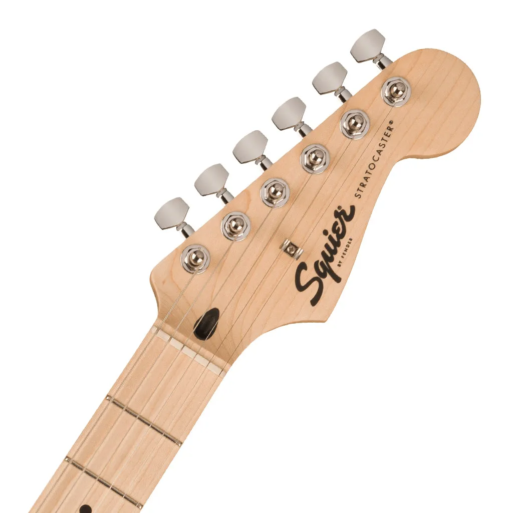 Squier Sonic Stratocaster Pack in Black in 2 Colour Sunburst